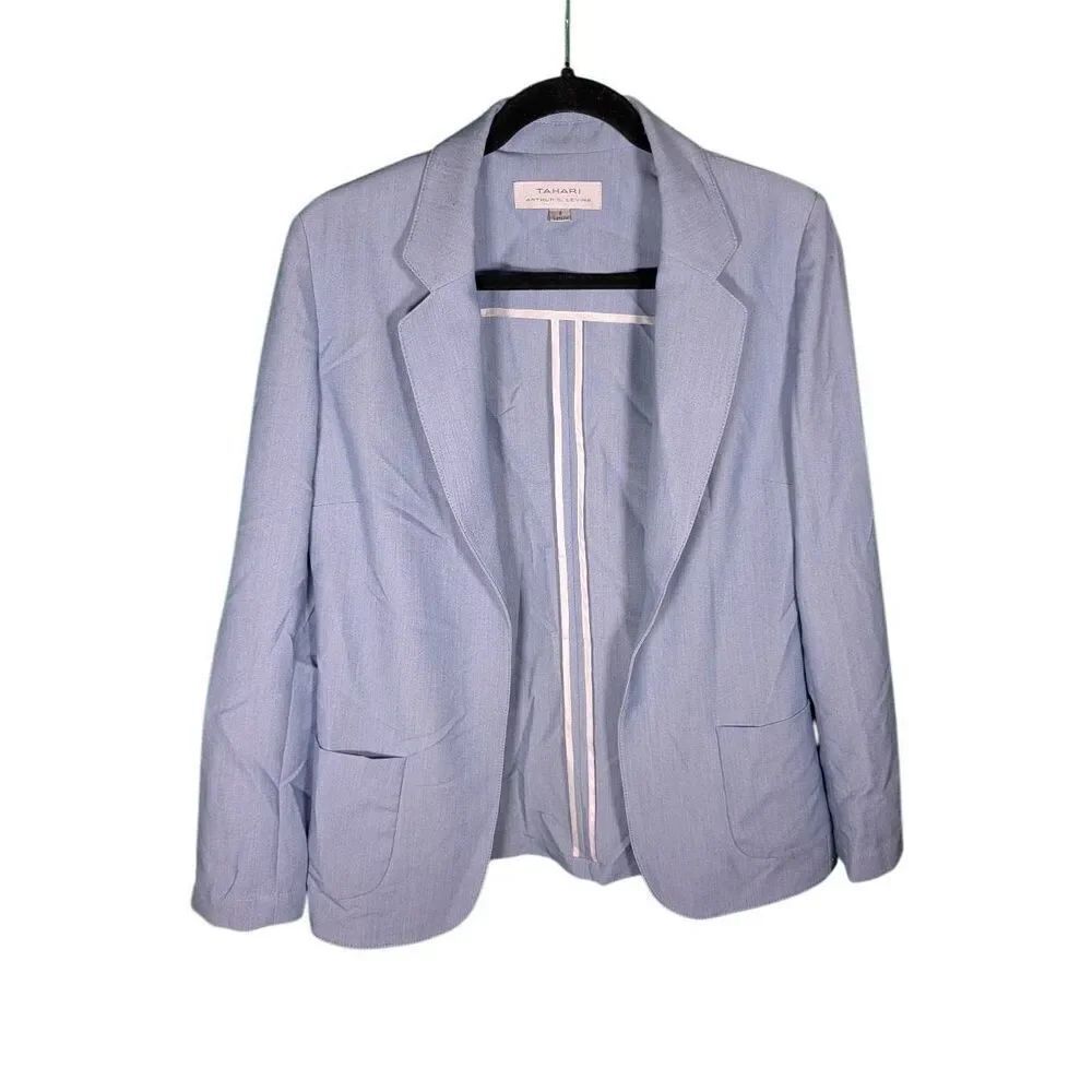 Tahari Lavender Blazer with Pockets Women's Size 6